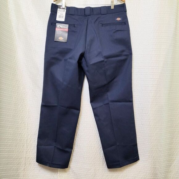 Dickies 874 Pants Original Work School Skater Straight Leg Navy Men's 38x28 - Picture 4 of 14